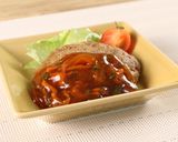 介護食　やわらかハンバーグの野菜甘酢あん作り方6写真