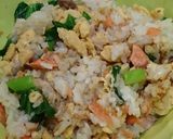 簡単混ぜるだけ☆鮭と小松菜と卵の混ぜご飯作り方4写真