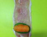お弁当に♪豚肉と人参のお花肉巻き*作り方4写真