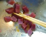 箸休めに♪オリーブ油&鰹の酢味噌和え作り方1写真