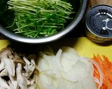 ☆しめじ もやし 豆苗 ツナの卵とじ☆作り方1写真