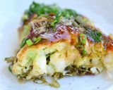 がごめ昆布とろろ入り豚玉チーズお好み焼き作り方6写真