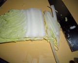 白菜と柿のサラダ作り方1写真