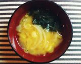 白ネギと玉葱の味噌汁★作り方3写真