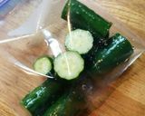 叩きキュウリと豆苗の旨塩サラダ作り方1写真
