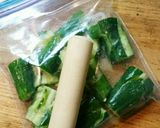 叩きキュウリと豆苗の旨塩サラダ作り方2写真