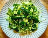 叩きキュウリと豆苗の旨塩サラダ作り方7写真