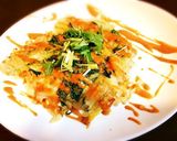 水菜とチーズのじゃがいもガレット作り方8写真