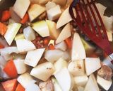 こくうま♡母の味♪根菜と鶏肉の胡麻味噌煮作り方6写真