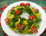 ブロッコリーで楽しいクリスマスリース♪作り方7写真