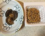 納豆と椎茸の生姜焼きのご飯作り方2写真
