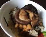 納豆と椎茸の生姜焼きのご飯作り方3写真