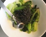 ノンオイル♡チンゲン菜の塩昆布和え♪作り方3写真
