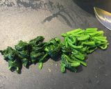 フキノトウとほうれん草の和風サラダ作り方2写真