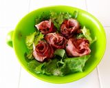 ミールボウルで「ローストビーフ丼」作り方2写真