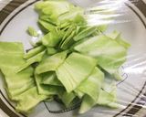 超楽々 旬キャベツの温うどん松茸風味作り方3写真