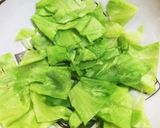 超楽々 旬キャベツの温うどん松茸風味作り方4写真