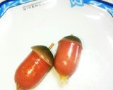 簡単☆お弁当 どんぐりウィンナ作り方3写真