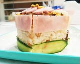 雛祭りに♪簡単菱餅風のミニ寿司ケーキ☆作り方13写真