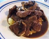 豚肩肉の赤ワイン煮とポレンタ作り方15写真
