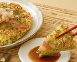 関西で人気の笑い焼みたいなお好み焼き作り方8写真