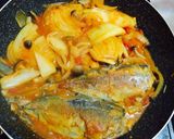 鯵のたっぷり野菜のトマトハーブ煮込み作り方4写真