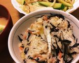 鶏胸肉とひじきの炊き込みご飯作り方9写真