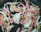 定番♪べーコンとトマトのパスタ作り方4写真