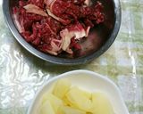 牛肉とじゃがいもと大根で♪コチュジャン煮作り方2写真