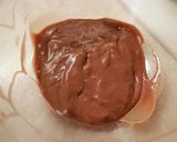 チョコクリームチーズのオープンサンド作り方2写真
