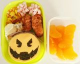 仮面ライダー Dr.パックマン キャラ弁作り方4写真