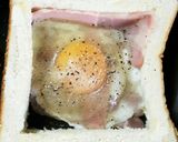 ベーコンエッグな朝ごパン作り方6写真
