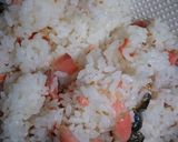 10分朝ご飯♪塩鮭1切れでちらし寿司風作り方2写真