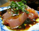鮪のカルパッチョ☆バルサミコ醤油ソース作り方3写真
