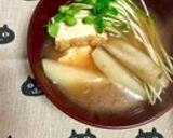じゃがいもとごぼうだけ♪美味しい根菜汁作り方5写真