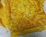 菜の花の薄焼き卵巻き作り方3写真