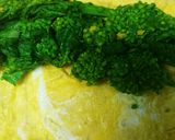 菜の花の薄焼き卵巻き作り方6写真