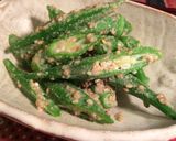 マヨ入り☆超簡単❗️オクラの胡麻和え作り方6写真