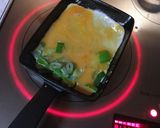 納豆とコーンのオムレツ作り方3写真