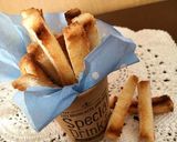 フライパンでパンの耳バターシュガーラスク作り方6写真