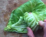 トマト缶でロールキャベツ(パスタ止め)作り方9写真