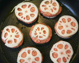 てりやきで♪つくねのれんこんはさみ焼き作り方4写真