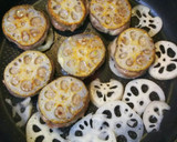 てりやきで♪つくねのれんこんはさみ焼き作り方5写真