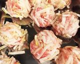 簡単！豚肉ともやしのははつゆハンバーグ作り方3写真