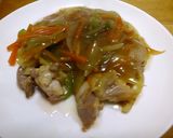 鶏肉のカレー風味野菜あんかけ作り方8写真