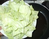 基本のキャベツ野菜炒め♪卵入り作り方4写真