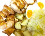 新じゃがと照り焼きチキンの和デリ風サラダ作り方4写真