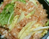 白菜と豚ひき肉の煮物作り方4写真