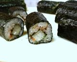 しゃき旨サッパリ長芋と大葉と梅肉の細巻き作り方11写真