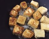 【糖質制限】焼き揚げ出し豆腐のあんかけ作り方5写真